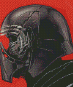 Aesthetic Kylo Ren Helmet Diamond Painting