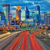 Aesthetic Minneapolis Skyline Diamond Painting