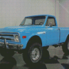 Blue 1968 Chevrolet Truck Diamond Painting