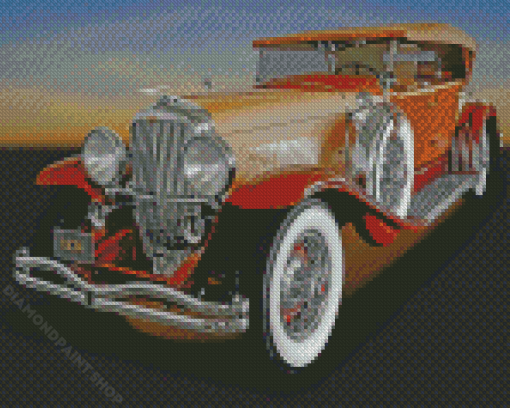 Brown Duesenberg Diamond Painting