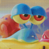 Cool Baby Gary From Spongebob Diamond Painting