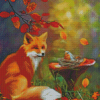 Fox And Bird Diamond Painting