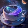 Galaxy Tea Diamond Painting