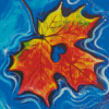 Maple Heart In The Rain Diamond Painting