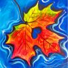 Maple Heart In The Rain Diamond Painting