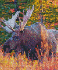 Moose Wildlife Animal Diamond Painting