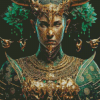 Nature Queen Warrior Diamond Painting