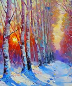 Winter Forest Art Diamond Painting