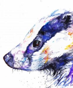 Badger Abstract With Bee Diamond Painting