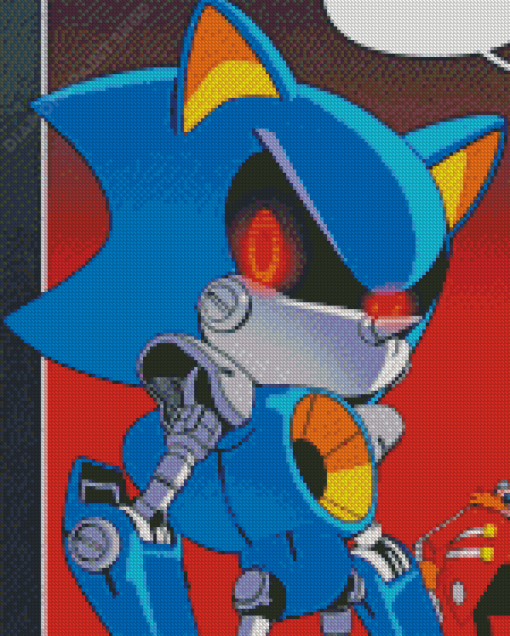 Aesthetic Metal Sonic Diamond Painting