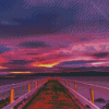 Aesthetic Purple Sunset Diamond Painting