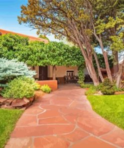 Beautiful House In Santa Fe Diamond Painting