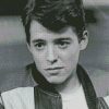 Black And White Ferris Bueller Diamond Painting