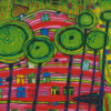 Blobs Grow In Beloved Gardens By Hundertwasser Diamond Painting