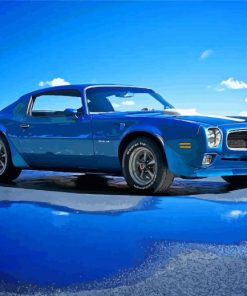 Blue 1970 Firebird Pontic Car Diamond Painting