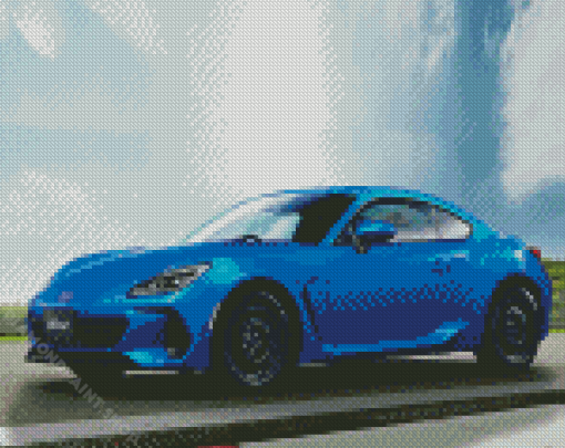 Blue Toyota Gr 86 Car Diamond Painting