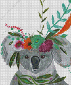 Boho Koala Animal Art Diamond Painting