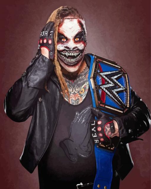 Bray Wyatt The Fiend WWE Belt Diamond Painting