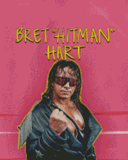 Bret Hitman Hart Poster Diamond Painting