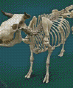 Bull Skeleton Anatomy Diamond Painting