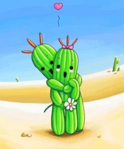 Cactuar Couple Diamond Painting