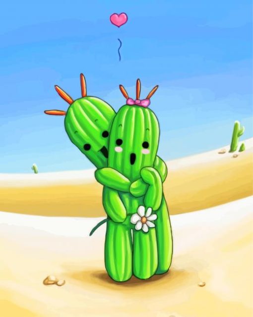 Cactuar Couple Diamond Painting