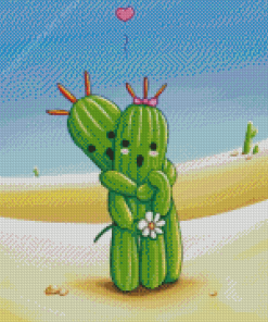 Cactuar Couple Diamond Painting