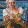 Cirilla Witcher Serie Character Diamond Painting