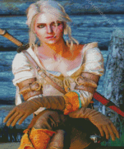 Cirilla Witcher Serie Character Diamond Painting