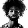 Coby White Basketballer Black And White Diamond Painting