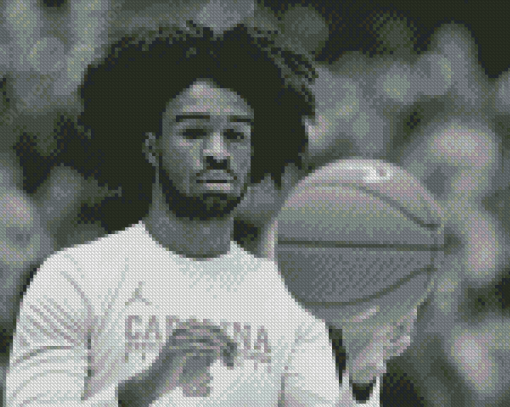 Coby White In Basketballer Black And White Diamond Painting