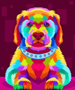 Colorful Dog Diamond Painting