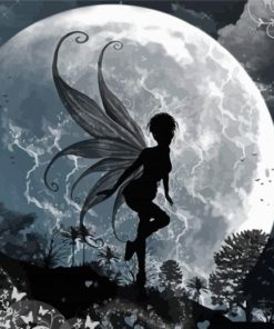 Fairy Moon Silhouette Diamond Painting