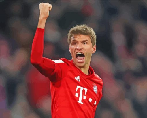 Footballer Thomas Muller Diamond Painting