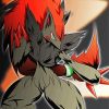 Fox Zoroark Pokemon Anime Diamond Painting