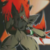 Fox Zoroark Pokemon Anime Diamond Painting