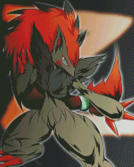 Fox Zoroark Pokemon Anime Diamond Painting