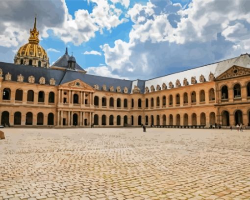 France Paris Historical Landmark Les Invalides Diamond Painting