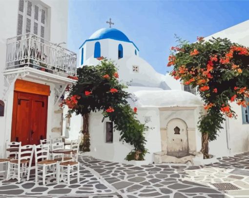 Greece Paros Diamond Painting