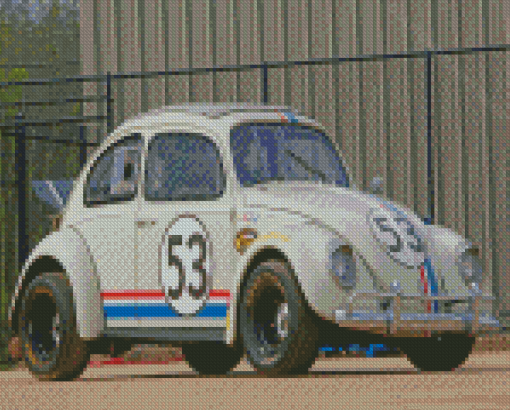 Volkswagen Beetle Herbie Car Diamond Painting