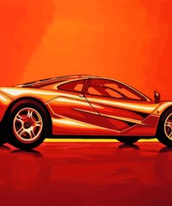 Illustration McLaren F1 Car Diamond Painting