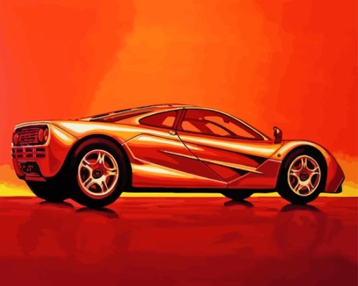 Illustration McLaren F1 Car Diamond Painting