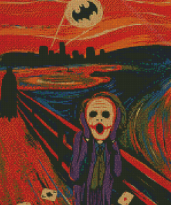 Joker And Batman Van Gogh Diamond Painting