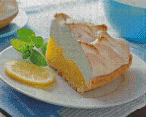 Lemon Meringue Piece Of Cake Diamond Painting