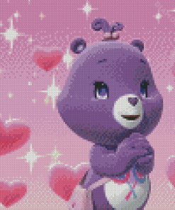 Little Share Bear Character Diamond Painting