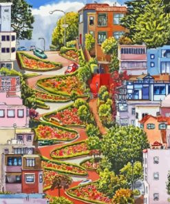 Lombard Street San Francisco California Diamond Painting