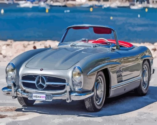 Mercedes Sl 300 By Sea Diamond Painting