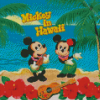 Mickey And Minnie In Hawaii Diamond Painting