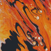 Orange Abstract Diamond Painting