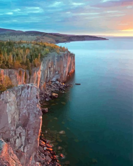 Palisade Head North Shore Minnesota Diamond Painting